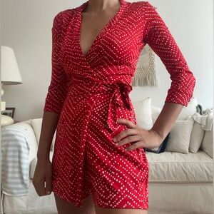 DVF red romper